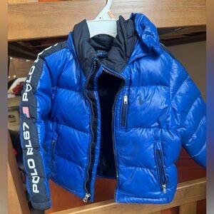 Ralph Lauren Logo Down Hooded Jacket
